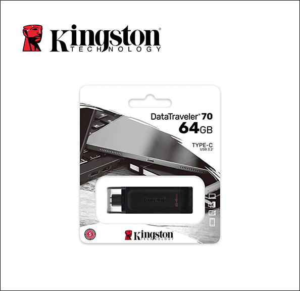 Kingston DataTraveler 70 USB flash drive - 64 GB - USB-C 3.2 Gen 1 