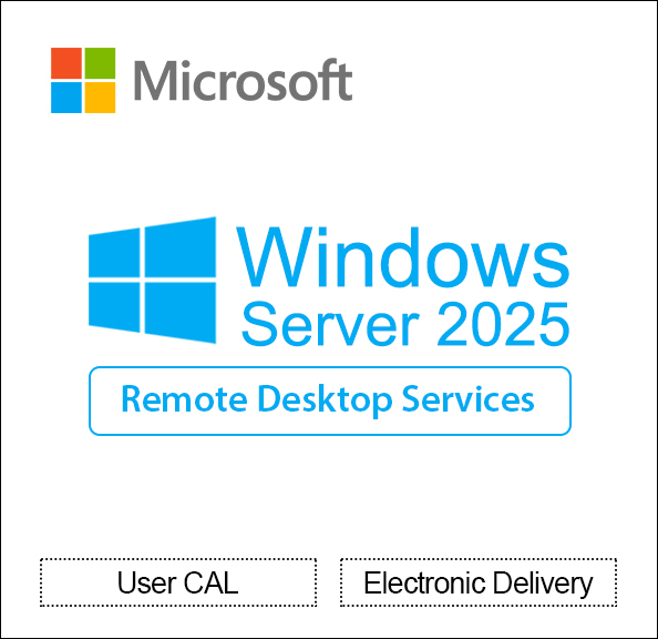 Windows Server 2025 Remote Desktop Services Single User CAL - Instant Delivery 5 Qty MIn Remote Desktop Services 2025, Remote Desktop Services Single User CAL, Windows Server 2025 Remote Desktop Services Single User CAL 5 Qty Min