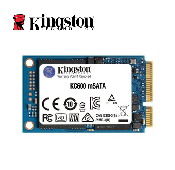 Kingston KC600 SSD - encrypted - 256 GB - internal - mSATA - SATA 6Gb/s - 256-bit AES - Self-Encrypting Drive (SED), TCG Opal Encryption 