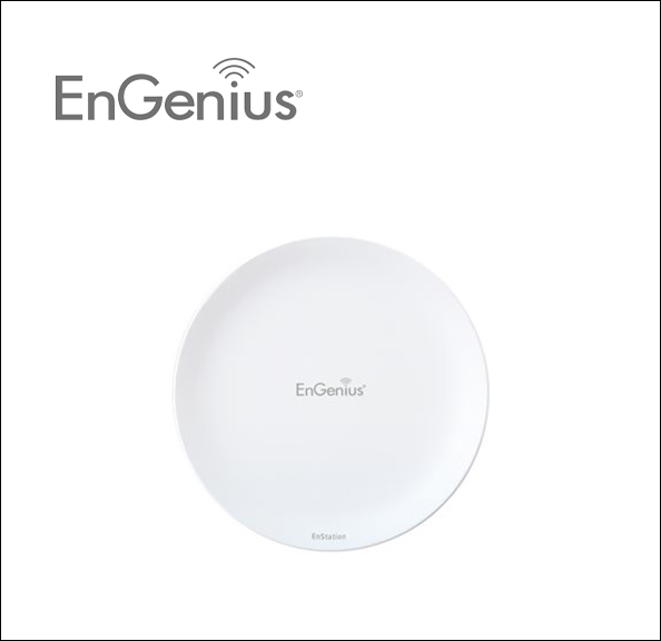 EnGenius EnTurbo ENSTATION5-AC Bridge - GigE, 802.11ac Wave 2 - 802.11a/b/g/n/ac Wave 2 - 5 GHz - wall-mountable, pole-mountable 