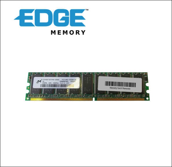 EDGE DDR - module - 256 MB - DIMM 184-pin - 266 MHz / PC2100 - unbuffered - ECC 