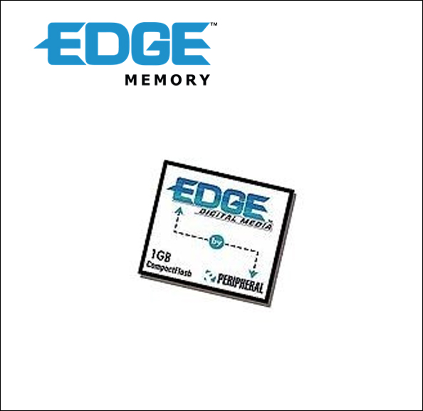 EDGE Digital Media Flash memory card - 1 GB - CompactFlash - for Canon EOS Digital Rebel; PowerShot A60, A85, A95, G6, S1, S60, S70; PowerShot ELPH S410 