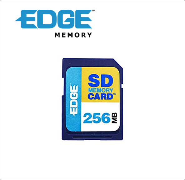 EDGE Digital Media Flash memory card - 256 MB - SD - for Alienware Area-51 m5500, MJ-12 m7700; Panasonic-RR-XR320, SV-SD80; ToshibaMEA-110, 210 