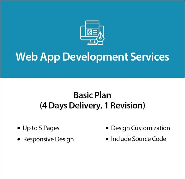 Web App Development Services - Basic Plan web design, web development, design and development, 