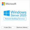 Windows Server 2025 RDS - 5 User CALs - Remote Desktop Services
