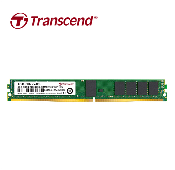 8Gb Ddr4 2400 Reg-Dimm 2Rx8 Vlp 512Mx8 