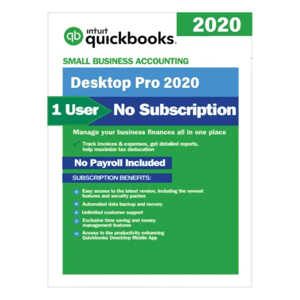 QuickBooks Desktop Pro 2020 | No Subscription