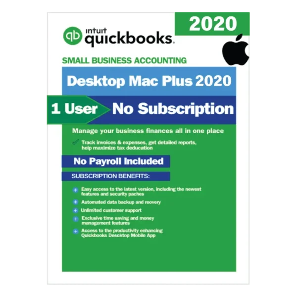 QuickBooks Mac Plus 2020 | No Subscription