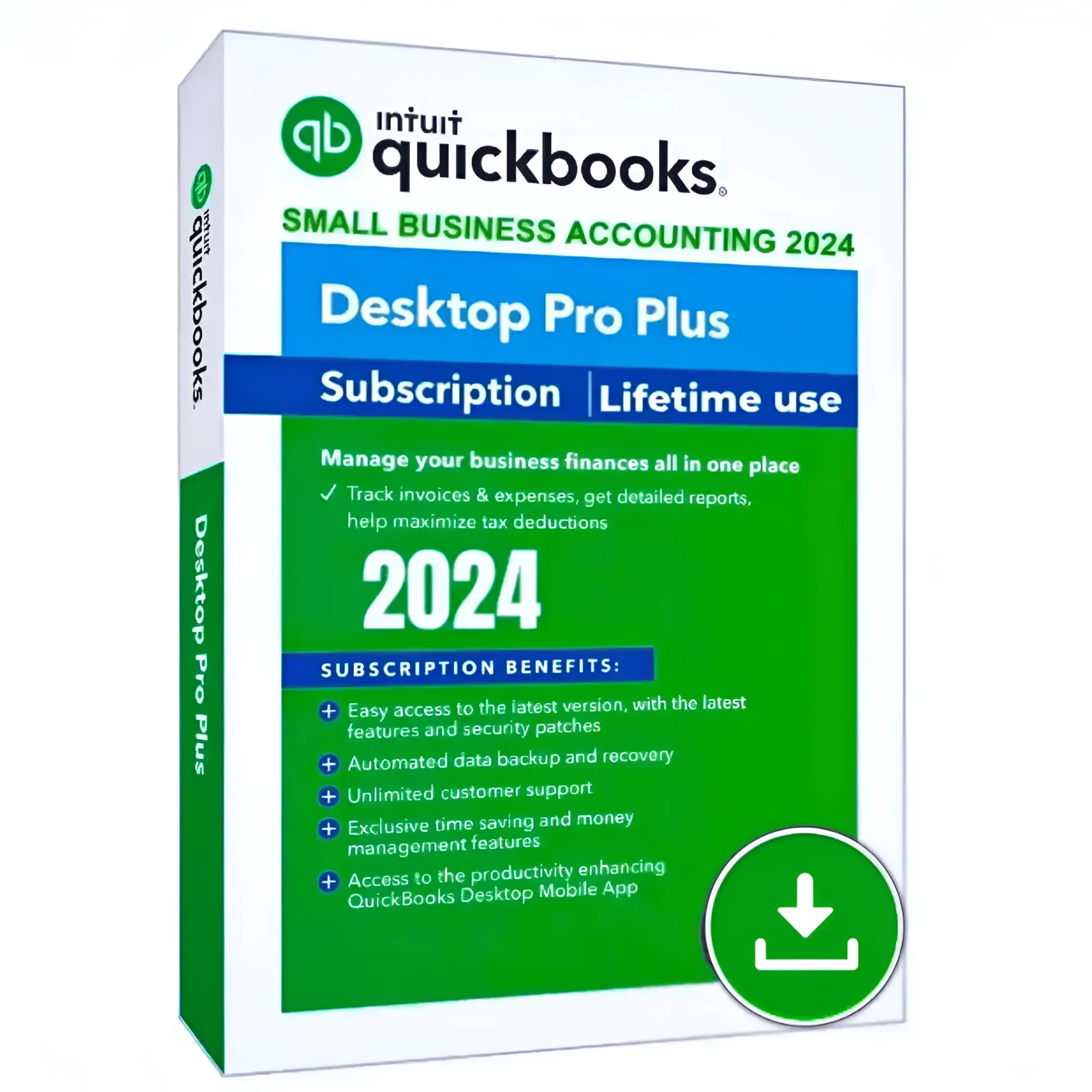QuickBooks Desktop Pro Plus 2024 – Original and Genuine Key – lifetime use – 1 User